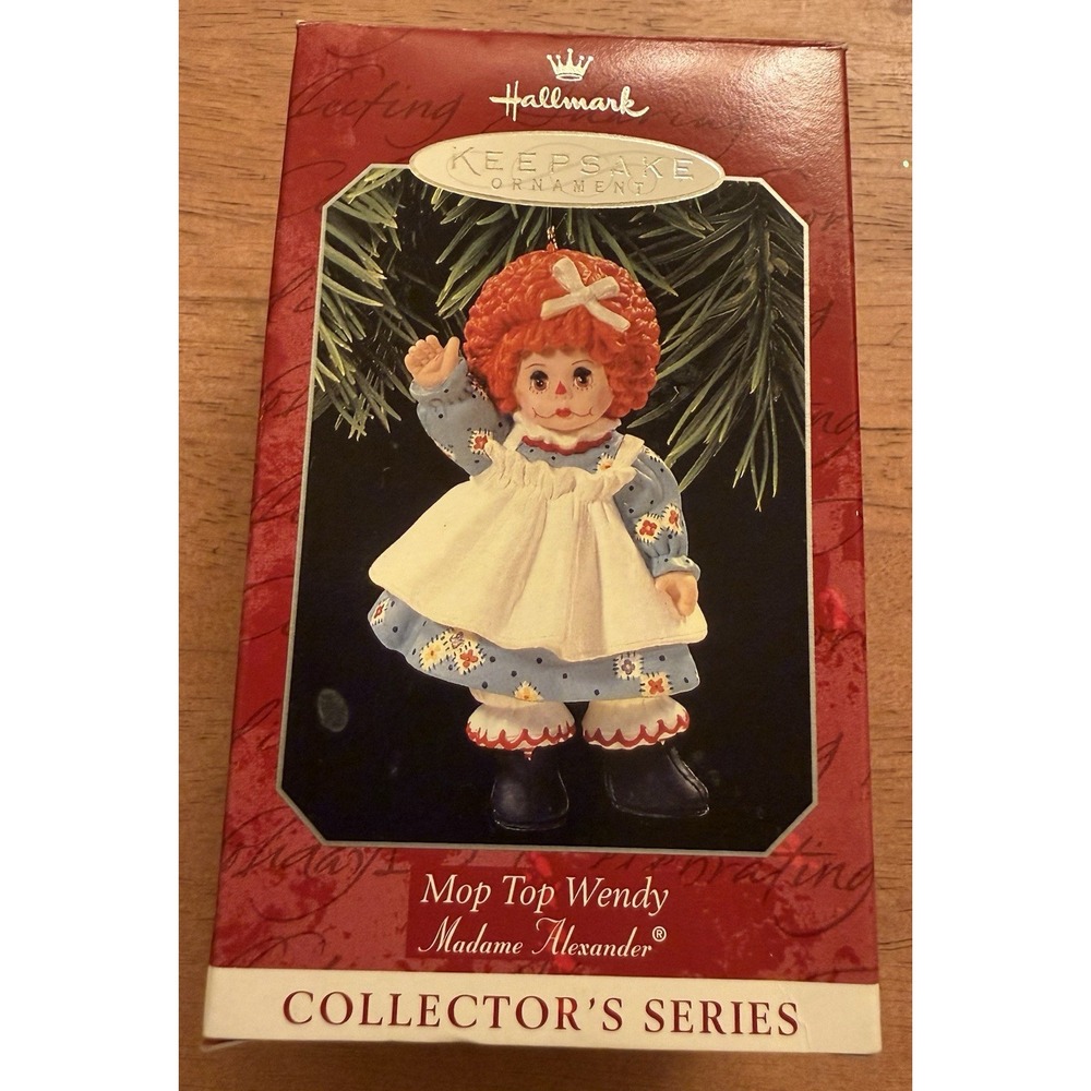 Vintage Hallmark Keepsake Ornament Mop Top Wendy Mme Alexander Raggedy Ann‎ Doll